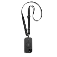 Black Crossbody Utility Phone Lanyard - Strap